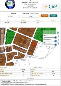 Salihli Caferbey Mahallesinde Satılık 442 M2 Villa İmarlı Arsa