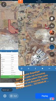Beyşehir Bayavşar Mahallesi Torku Fabrika Yanı Yatırımlık Arazi Ceylanlar Emlaktan