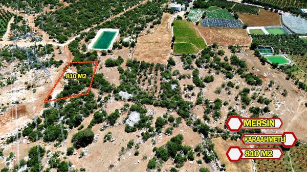 Erdemli Karaahmetli 809 M2 Köy İçi Satılık Arsa Denize 13 Km