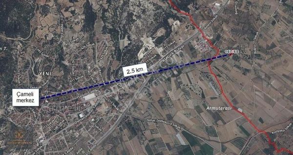 Çameli Belevi Mah.de 1323m2 Satılık Müstakil Tapulu Tarla