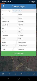 Konya Bozkır Da Satılık 4720 M2