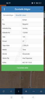 Beyşehir Sarıköy De Satılık Tarla