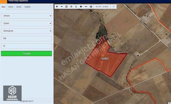 Çubuk Dumlupınar'da Yatırımlık Satılık Tarla