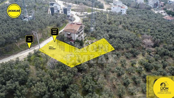 Ocaklarda Deniz Manzaralı Projesi Hazır 655m² Satılık İmarlı Arsa