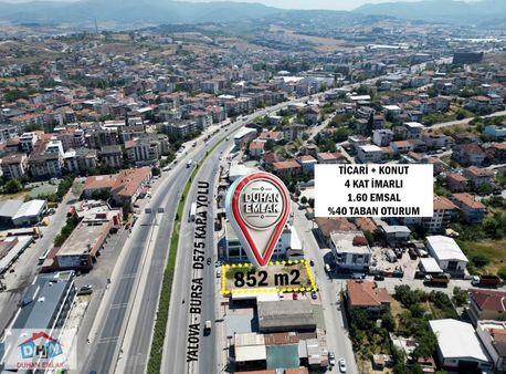 Duhan Emlak'tan Bursa Yoluna Cepheli Ticari Konut İmarlı 852m2