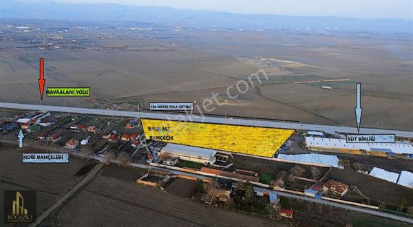 Havaalanı Yolu 9908 M2 Tarla Yola Sıfır 190 Metre Yola Cepheli