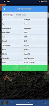 Emlakçe G Y M Den Geyve Maksudiyede Satılık Tarla