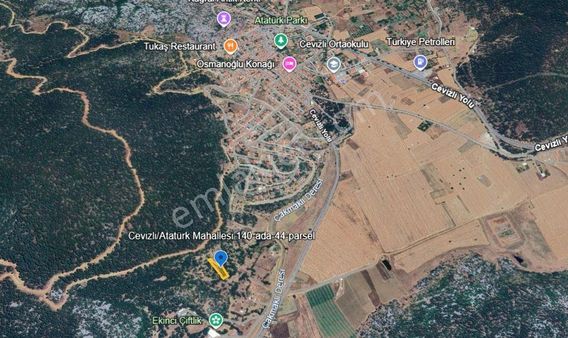 Akseki Cevizli' De Satılık 1406 M2 Tarla