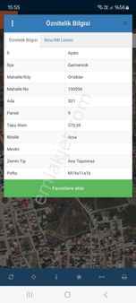 Aydın Germencik Ortaklar Merkezde 370 M2 Satılık Arsa