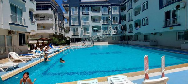 Didim Satılık Havuzlu Sitede 1+1 Ful Eşyalı Düz Girişli Yazlık Daire