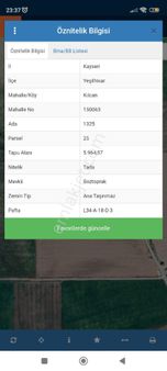 Kaçmaz Emlaktan Yeşilhisarda Satılık Tarla Sulu Kilcanda