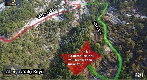 Alanya Dim Yalçı Mah. 1.400m2 Satılık Tarla