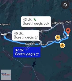 Aydın Yenipazar Hükümet Mahallesi 3.553 M2 Satılık Tarla