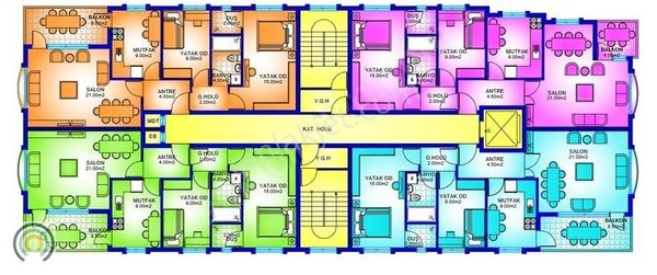 Atakum Büyükoyumca 'da Satılık Proje Ruhsatlı Arsa