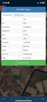 Foça Yenibağarası'ında Deniz Manzaralı Satılık Kooperatif Hissesi
