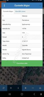 Satılık Zeytin Bahçesi 2747 Metrekare