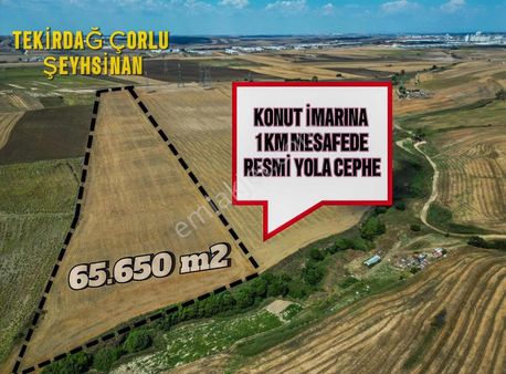 Denge Emlakdan Çorluda 65 Dönüm Kıymetli Arazi