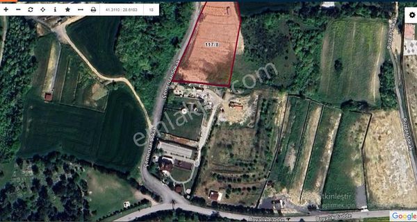 Arnavutköy Balabanda Satılık Arsa , 370 M2 Çaplı Çitle Çevrili Yolu Var