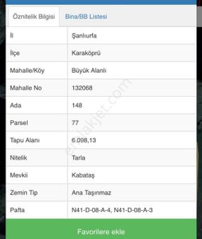 Büyük Alanlı Köyünde Satılık Bosch Tarla