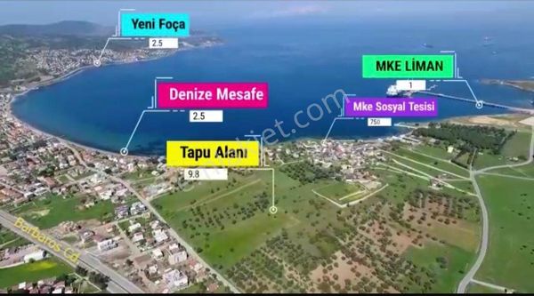 Yenifoça Gencellide Denize 250m Mesafede Satılık Arsalar