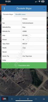 Nova Kahramankazan'dan Kayı Mah. Satılık Çift Villa Arsası