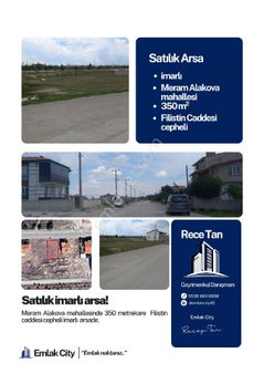 Meram Alakova Mahallesinde İmarlı 350 Mtr Kare Arsa