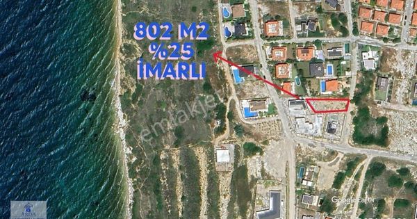 Çeşme Fenerburnu'nda 800 M2 12.5/25 Tek Villa İmarlı Satılık Arsa