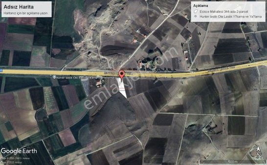 Güvenay - Çorum Samsun Yolu 4.520 M² Satılık Tarla