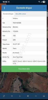 Ankara Yenimahalle Memlik'te Satılık Tarla