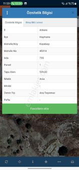 Ankara Haymana'da İmarlı Satılık Tek Tapu Arsa