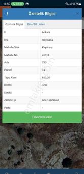 Ankara Haymana'da Satılık İmarlı Tek Tapu Arsa