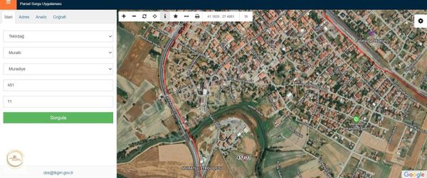 Tekirdağ Muradiye Mahallesi Fırsat 3 Kat İmarlı Arsa !!