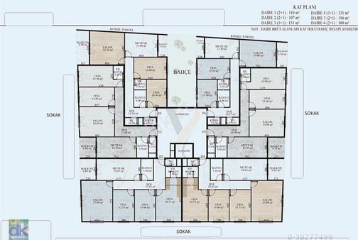 71 Evler Mahallesi Projeden Satılık Ödeme Kolaylğı İle 2+1 Daire