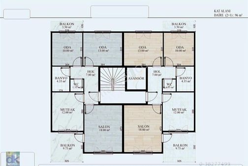 71 Evler Mahalesi Ödeme Kolaylığı İle Satılık Site İçi 2+1 Daire