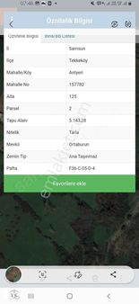 Yk Gayrimenkulden Tekkeköy'de Deniz Manzaralı Yatırımlık Tarla