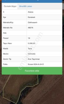 Tek Tapu Yatırımlık Arazi