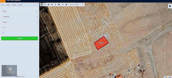 Konya Cihanbeyli Yatırımlık Arsa 413 M² İmarlı