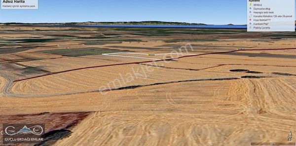 Satılık 8.910m2 Tarla Yola Cephe