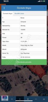 Orhaneli Altıntaş Mahallesi Tek Tapu Tarla