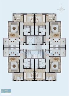 Ünlü Emlaktan Budamış Mevkiinde Topraktan Satılık 2+1 Lüks Daire