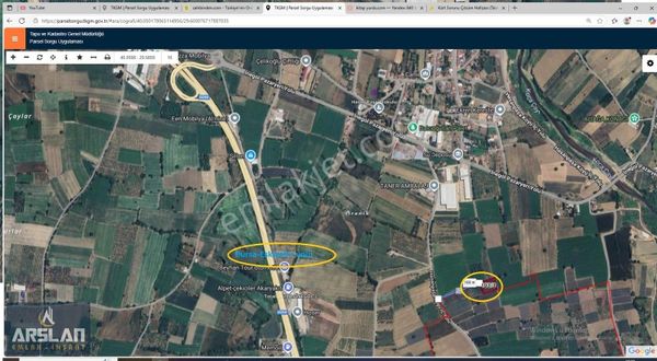 Arslan Emlak'tan İnegöl Çitli Köyünde Satılık 3127 M² Tarla