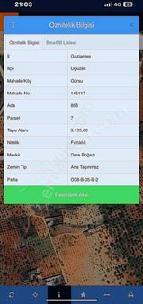 Oğuzeli Gürsuda Resmi Yol Üzeri Bağ Evlerinin Arasında Tek Tapu