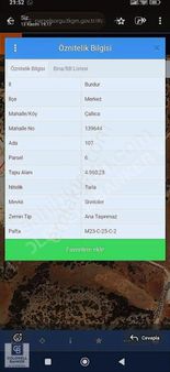 Burdur Merkez Çallıca Mahalle Satılık 5350 M2