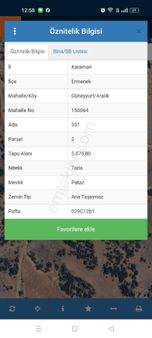 Karaman Ermenek Guneyyurt Aralık Ta Satılık Tarla