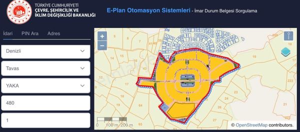 Tavas Yaka Mahallesi’nde Vila Veya Hobi Bahçesi Yapımına Uygun Satılık Arsa