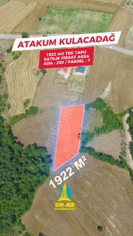 Evim-nur'dan Kulacadağ Mh 1.922m2 Yatırıma Uygun Kaçırılmayacak Fırsat Tarla