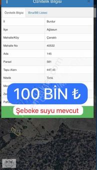 Burdur Ağlasun Çanaklı Da Fırsat Tarla