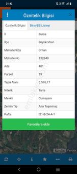 #satılık Tarla#bursa Büyükorhan Orhan Mahallesinde 5.576 M2 Satılık Tarla