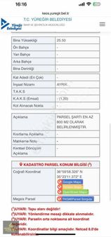 Çamlıbel'de Satılık 402m Tek Tapu Arsa