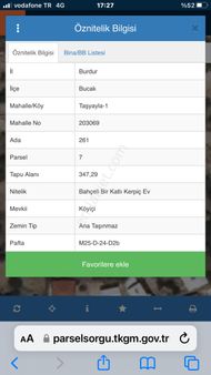 Burdur Bucak Taşyayla Ky De Müstakil Satılık Ev